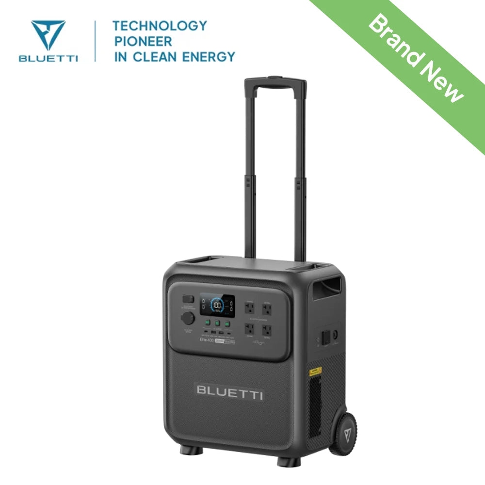 BLUETTI Elite 400 Portable Power Station | 3840Wh 2600W High Capacity Solar Generator