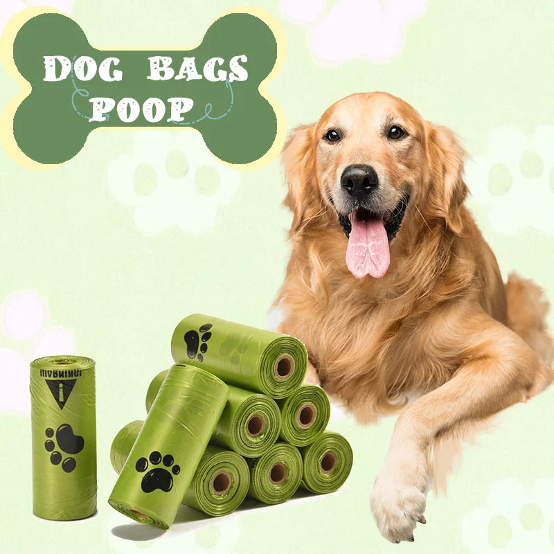 Eco-Friendly Pet Waste Bags - Scented, for Dogs & Cats, Poop Bag Dispenser Included
