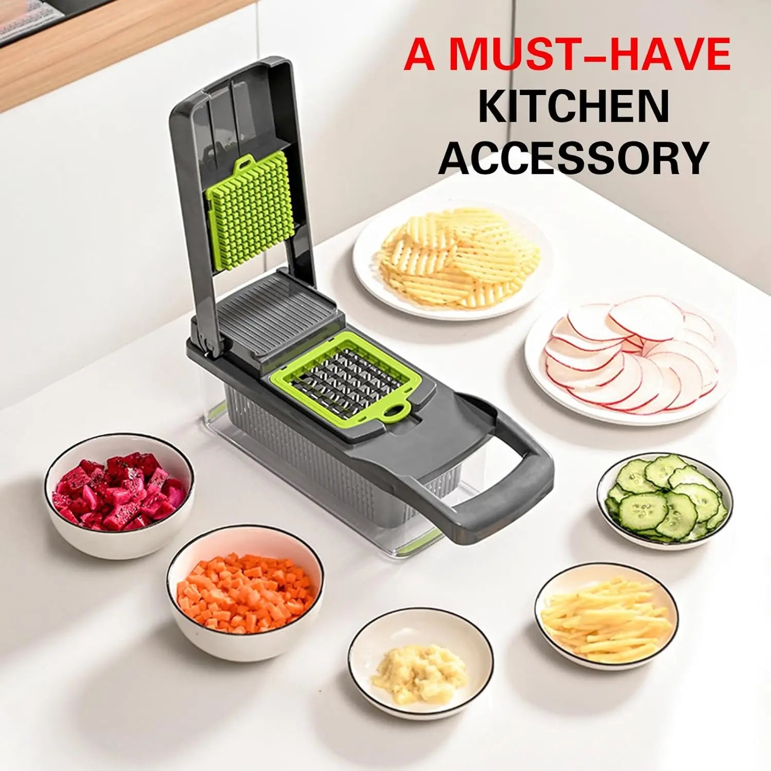 16 x 1 Kitchen professional chopper-type slicer, multifunctional food chopper, blade vegeble ctahopper, kitchen utensils