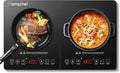 Double Induction Cooktop Induction 2 Burners, 1800W Sensor, drop in style