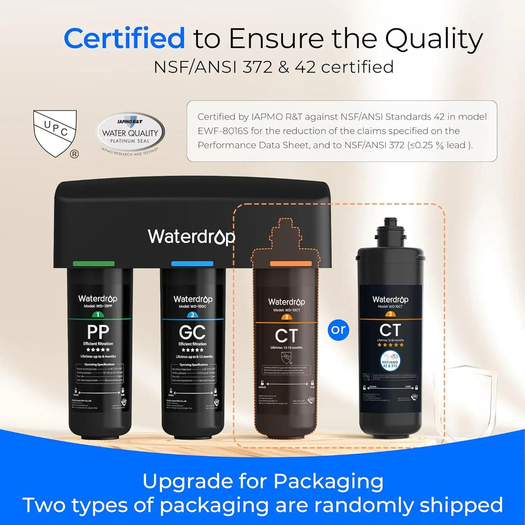 Waterdrop TSA 8 Layer Under Sink Water Filter System,