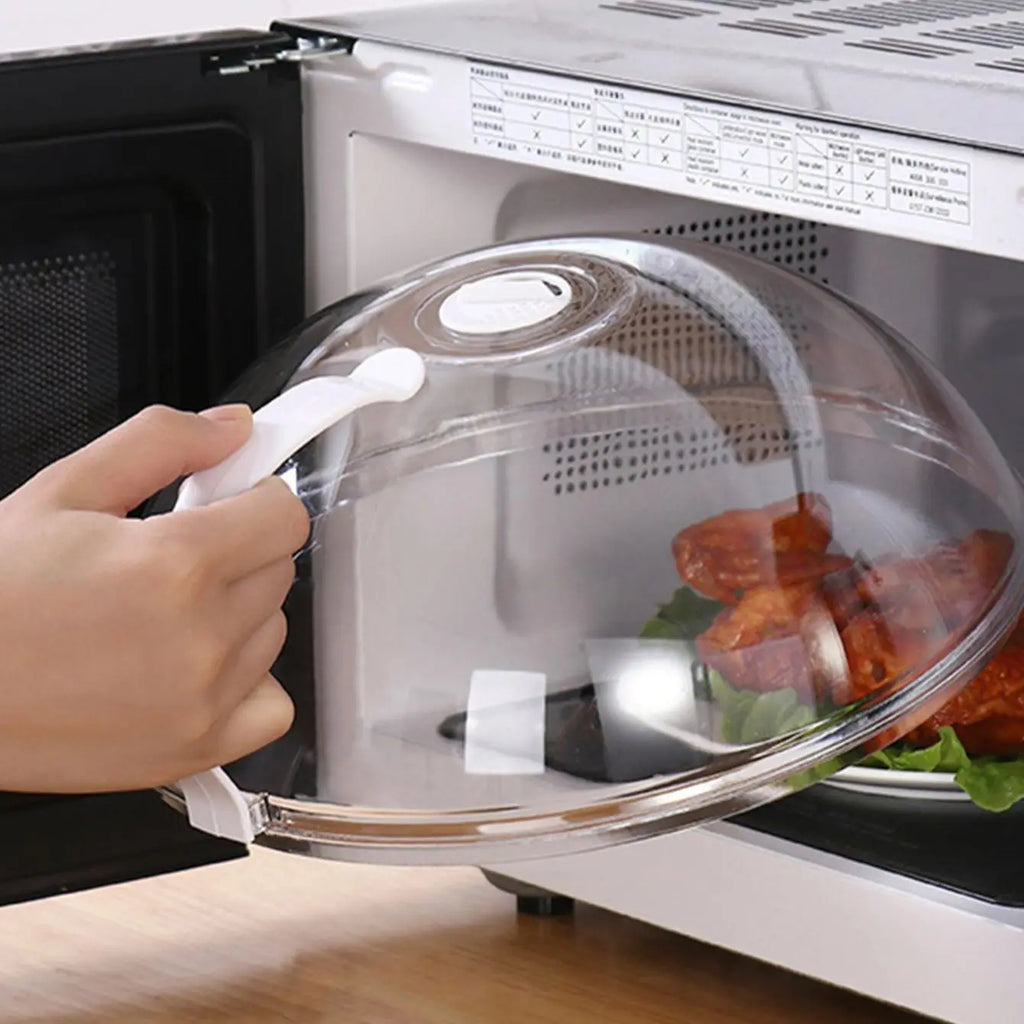 Microwave splash cover, household oven heating cover, handle,