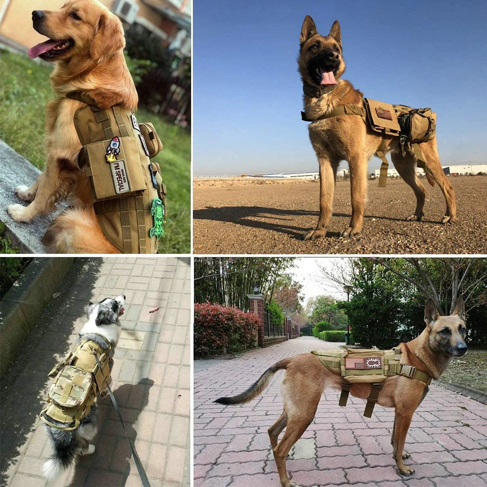 12 Pieces Tactical Patch Bundle For Dog Vest Harness Collar