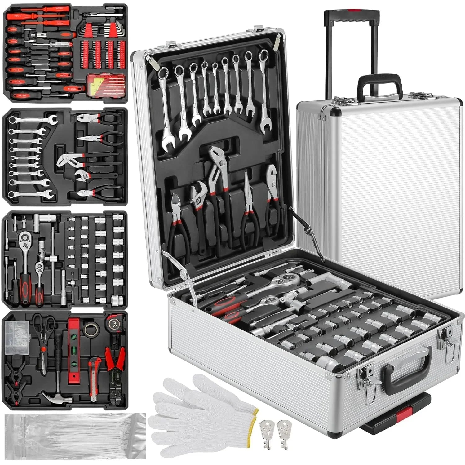 799pcs Tool Set Mechanics Tool kit with Trolley Case