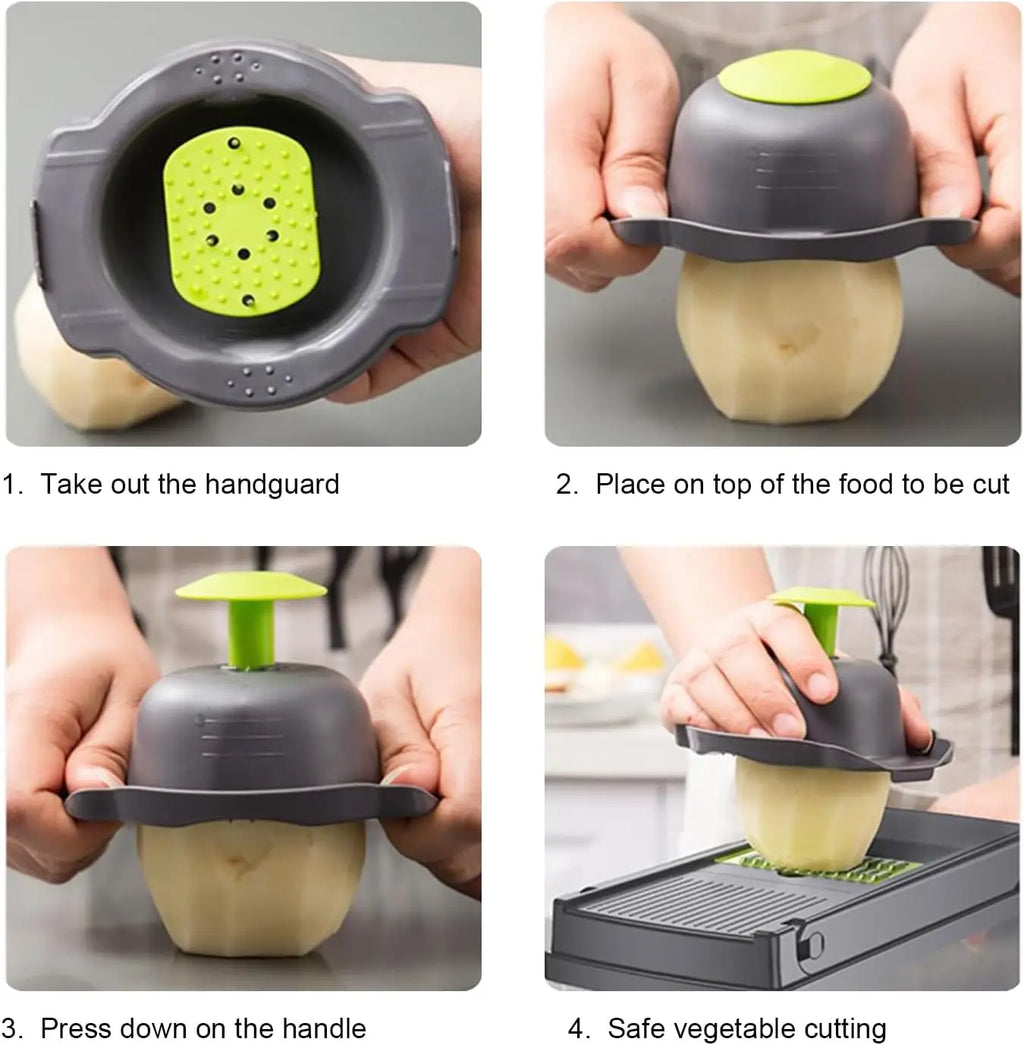 16 x 1 Kitchen professional chopper-type slicer, multifunctional food chopper, blade vegeble ctahopper, kitchen utensils