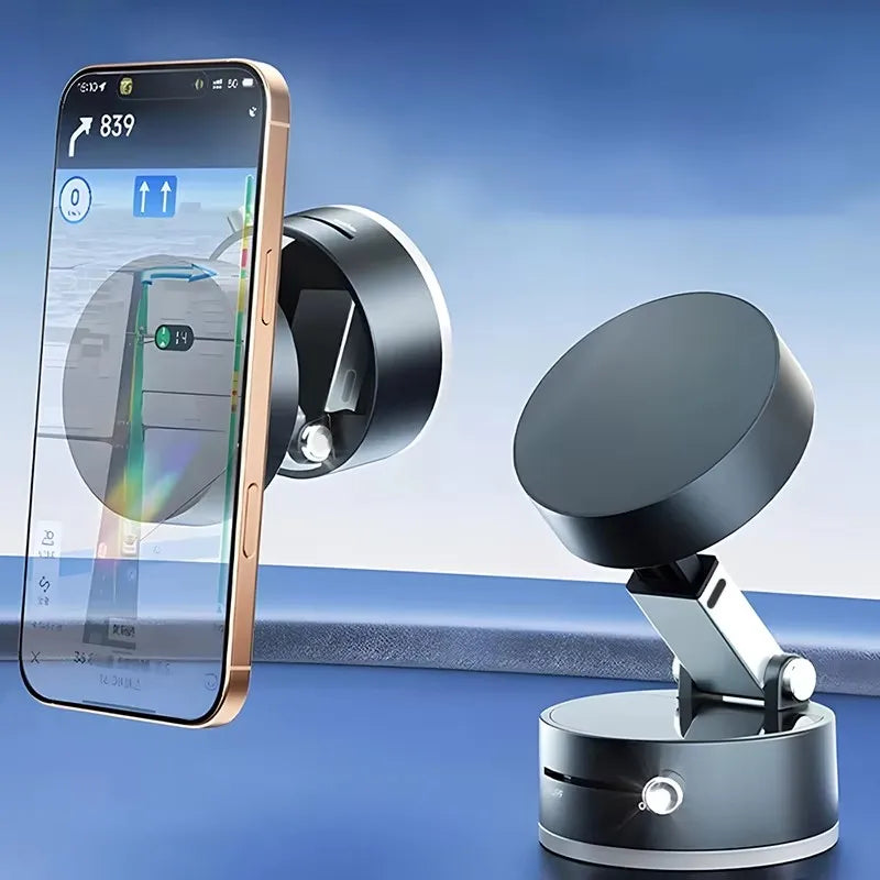 Car Magnetic Phone Holder Adjustable Rotating Suction Cup