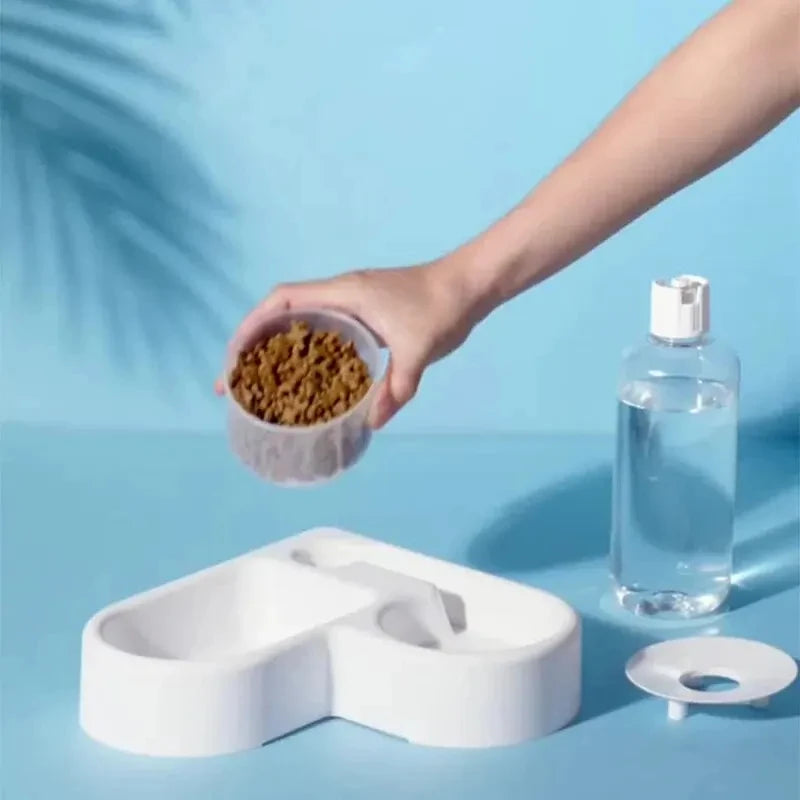 Dog Basin Dual-use Multi-functional Drinking And Feeding
