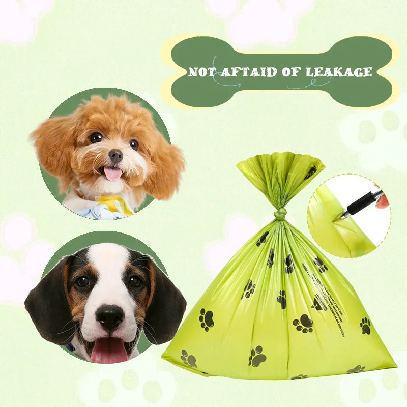 Eco-Friendly Pet Waste Bags - Scented, for Dogs & Cats, Poop Bag Dispenser Included