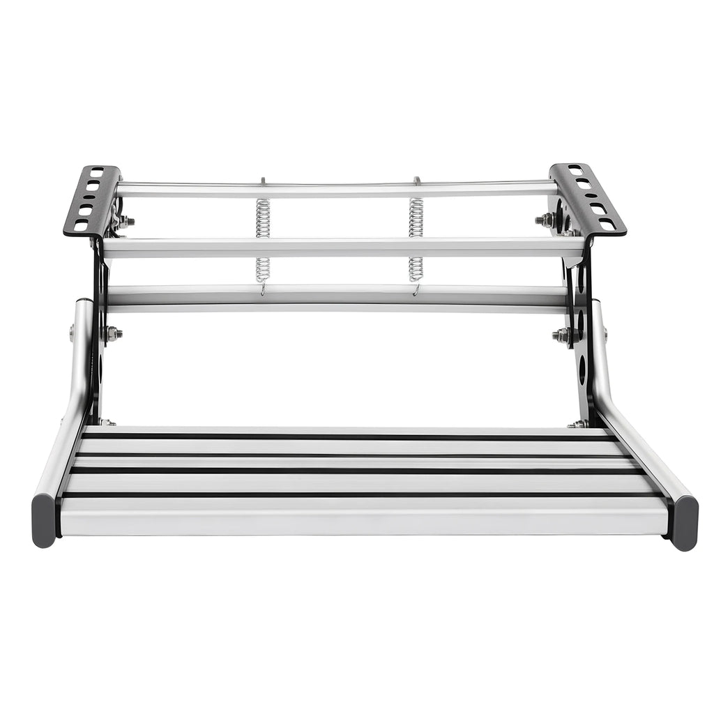 Folding RV Step, 44cm Manual RV Step with LED Light, Loading 150kg