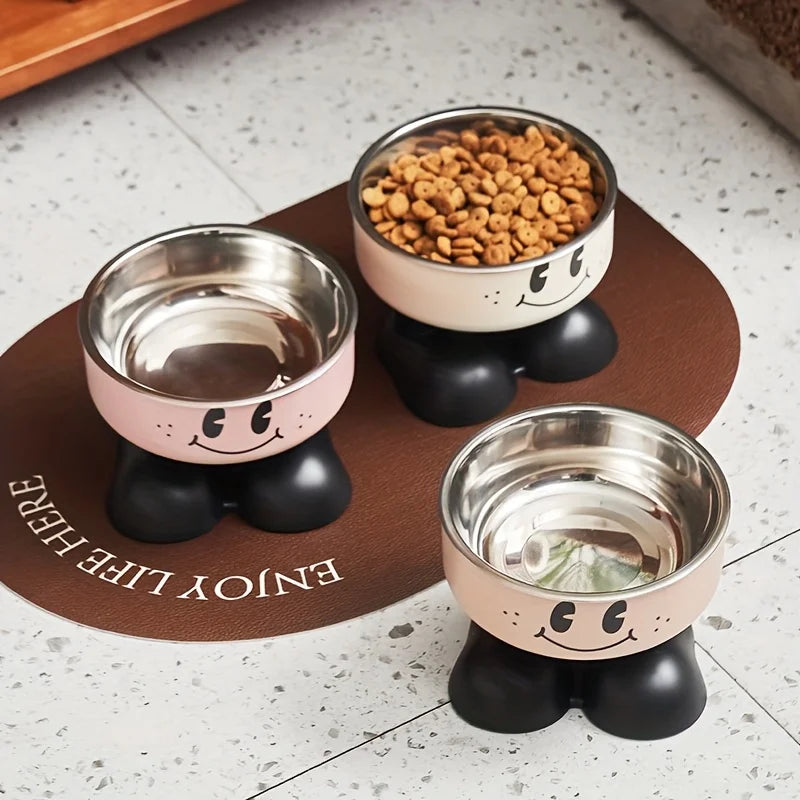 Elevated Dog Cat Bowl Stainless steel Food Water Bowls
