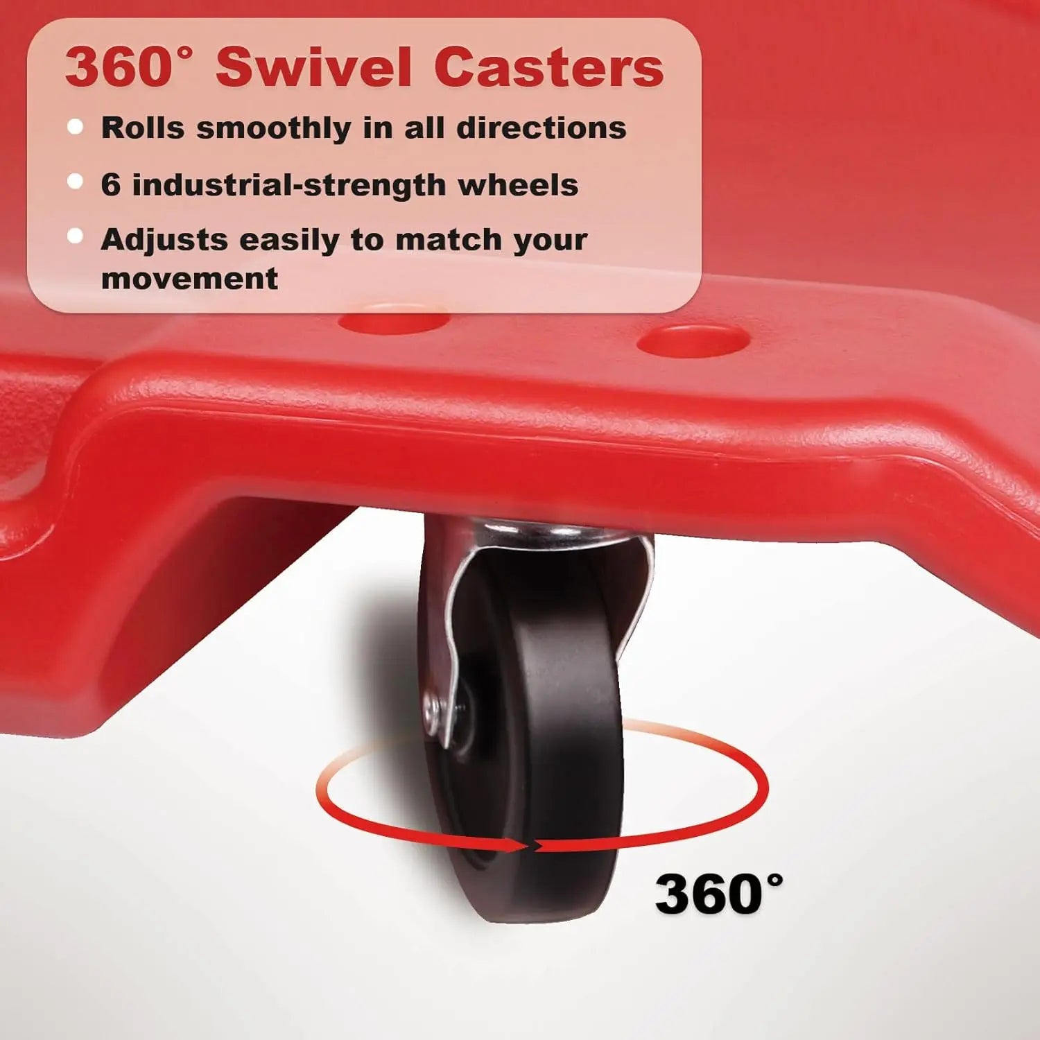 40 Inch Rolling Garage Creeper with Padded Headrest