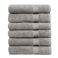 Home Bath Towels Set of 6 24 x 50 100% Cotton, Lightweight, Soft amp Highly Absorbent Luxury