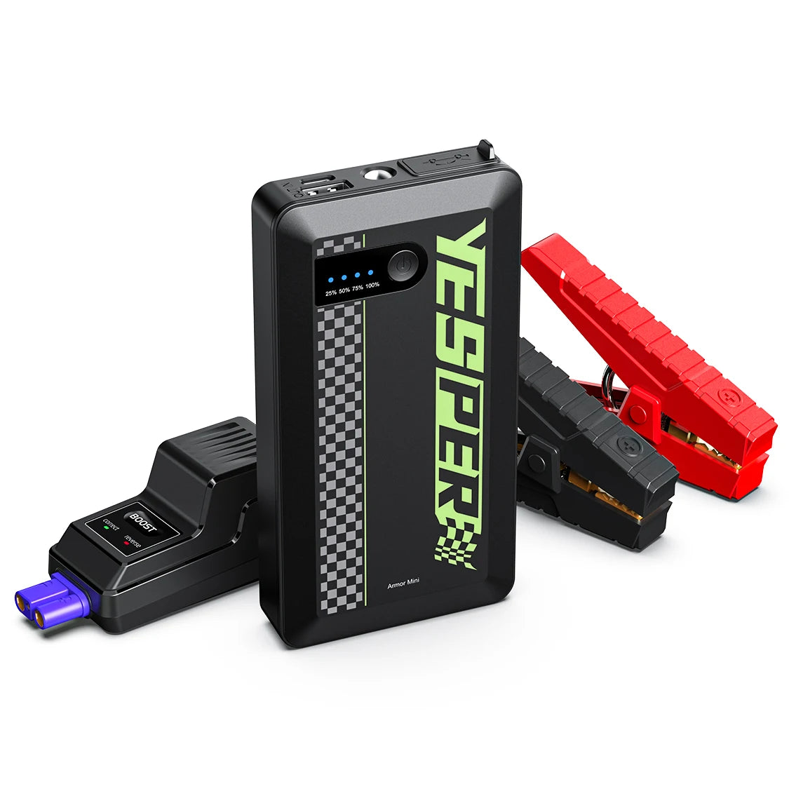 Mini Portable Jump Starter,1200A Starting device (up to 6.0L gas and 4.0L diesel engines)