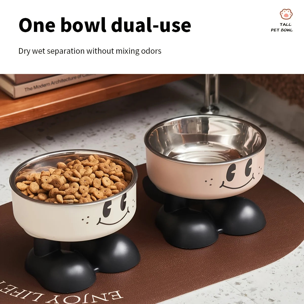 Elevated Dog Cat Bowl Stainless steel Food Water Bowls