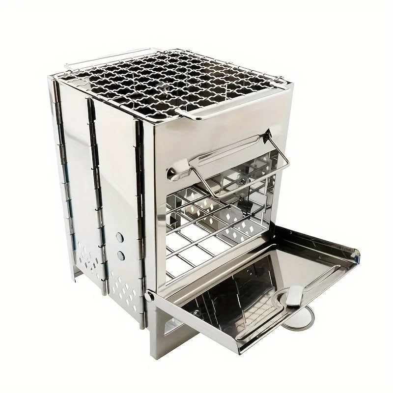 Portable Stainless Steel Firewood Stove Compact And Lightweight