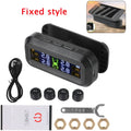 Tire Pressure Monitoring System Temperature Warning Fuel Save Solar With 4 External Sensors
