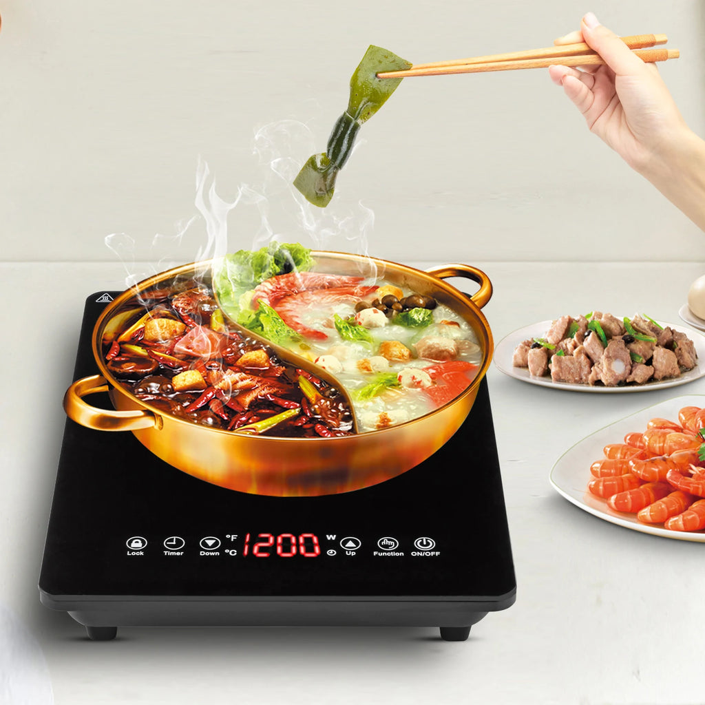 1800W Portable Induction Cooktop w/ Ultra Thin Body