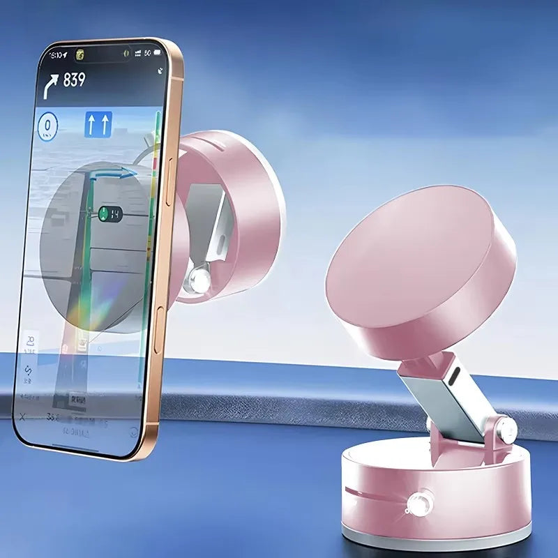 Car Magnetic Phone Holder Adjustable Rotating Suction Cup