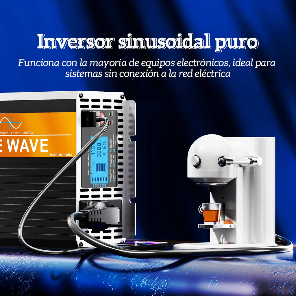 2kw 3kw 4kw 5kw Pure Sine Wave Inverter DC 12V t o AC 110V LCD Display Wireless Remote Controller