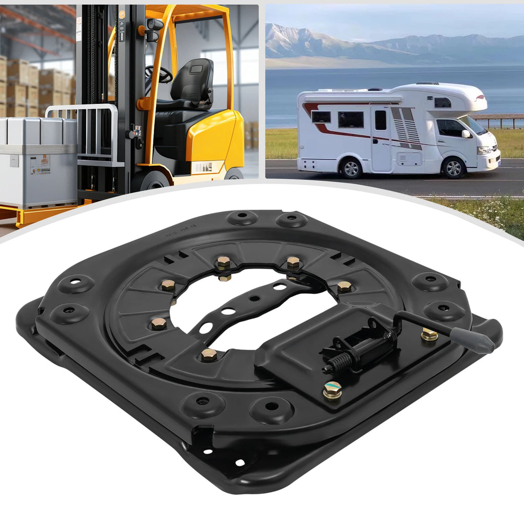 Seat Swivel Base with Handle, 360° Rotatable Heavy Duty Steel Plate