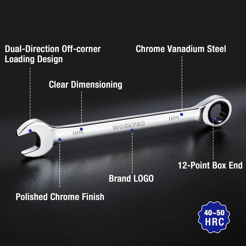21pc Ratcheting Wrench Set  with Box ,