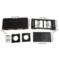2 Burners Portable Camping Stove, 2.5KW Auto Ignition Butane/LPG Gas Stove w/Baking Tray