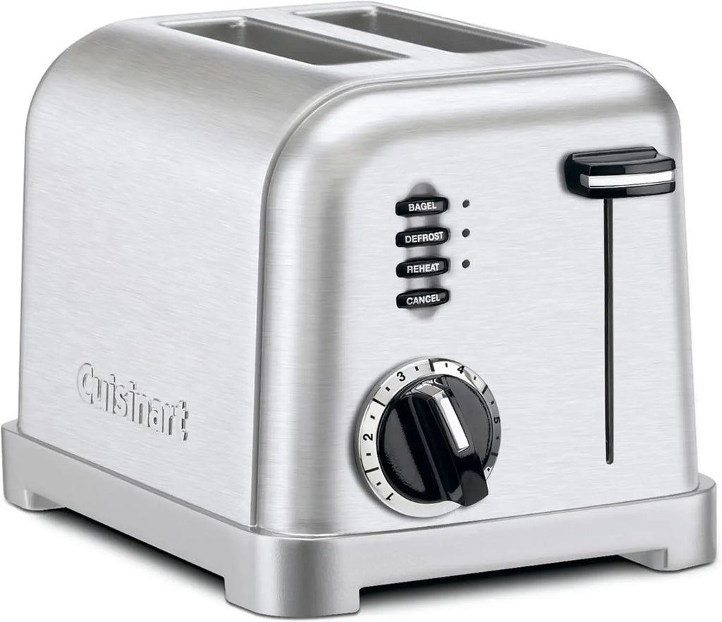 Classic 2-Slice Metal Toaster with Brushed Stainless Steel