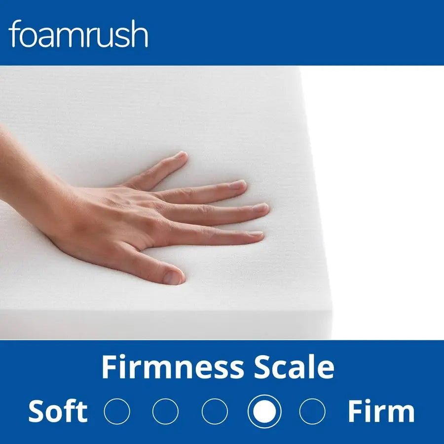 Bunk 28 x 72 High Density 3 " Foam RV Mattress Replacement, Medium Firm, Pressure Relief Support