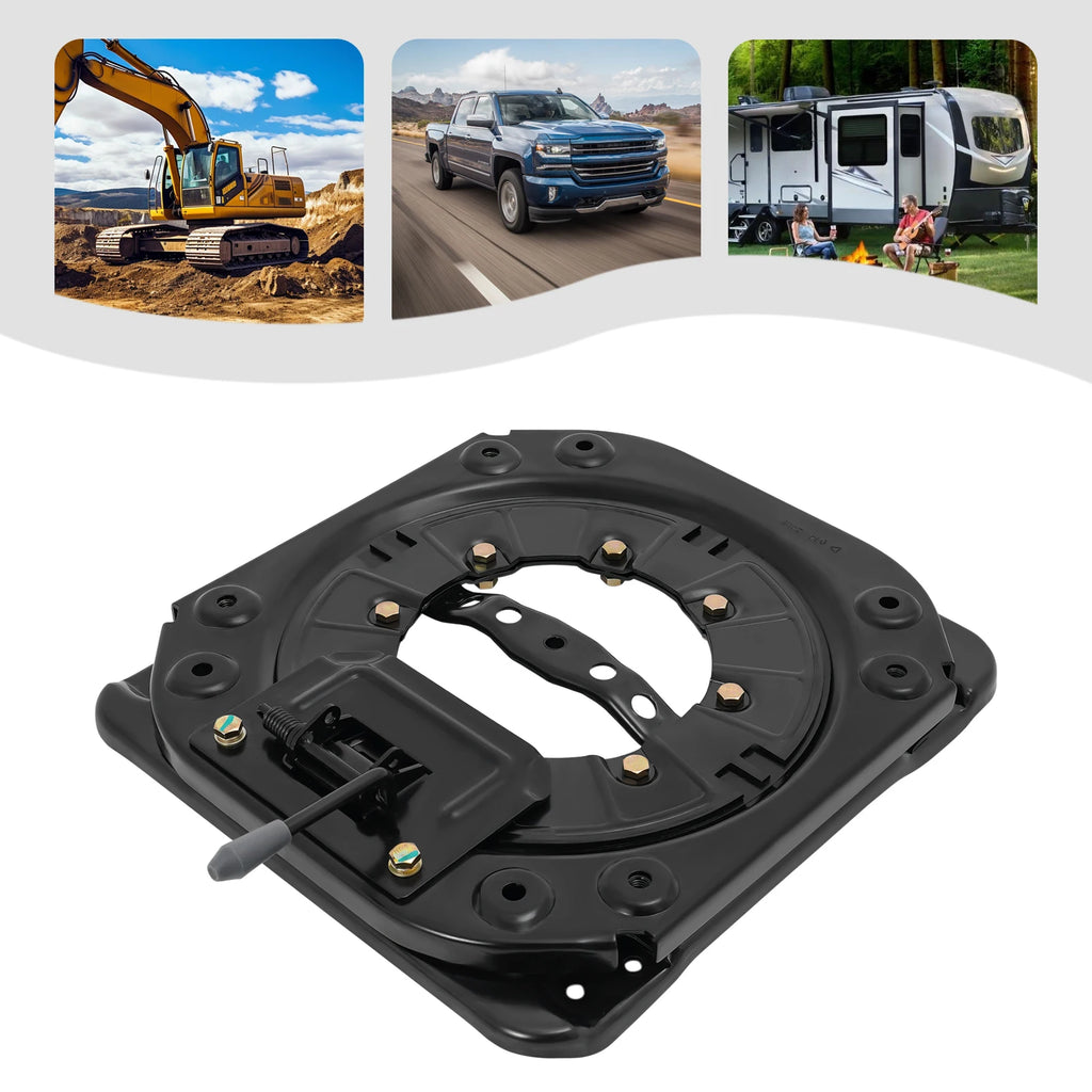 Seat Swivel Base with Handle, 360° Rotatable Heavy Duty Steel Plate
