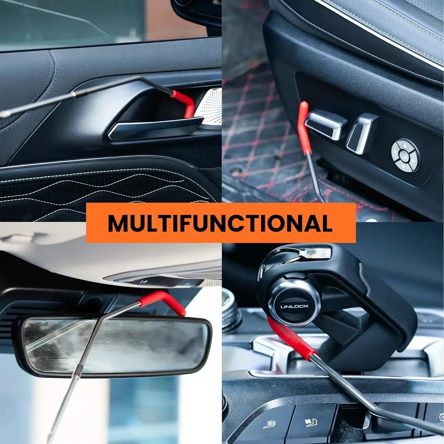 18Pc Car Window Door Emergency Open Key Lost Lock Out Unlock Air Wedge Bag Pump