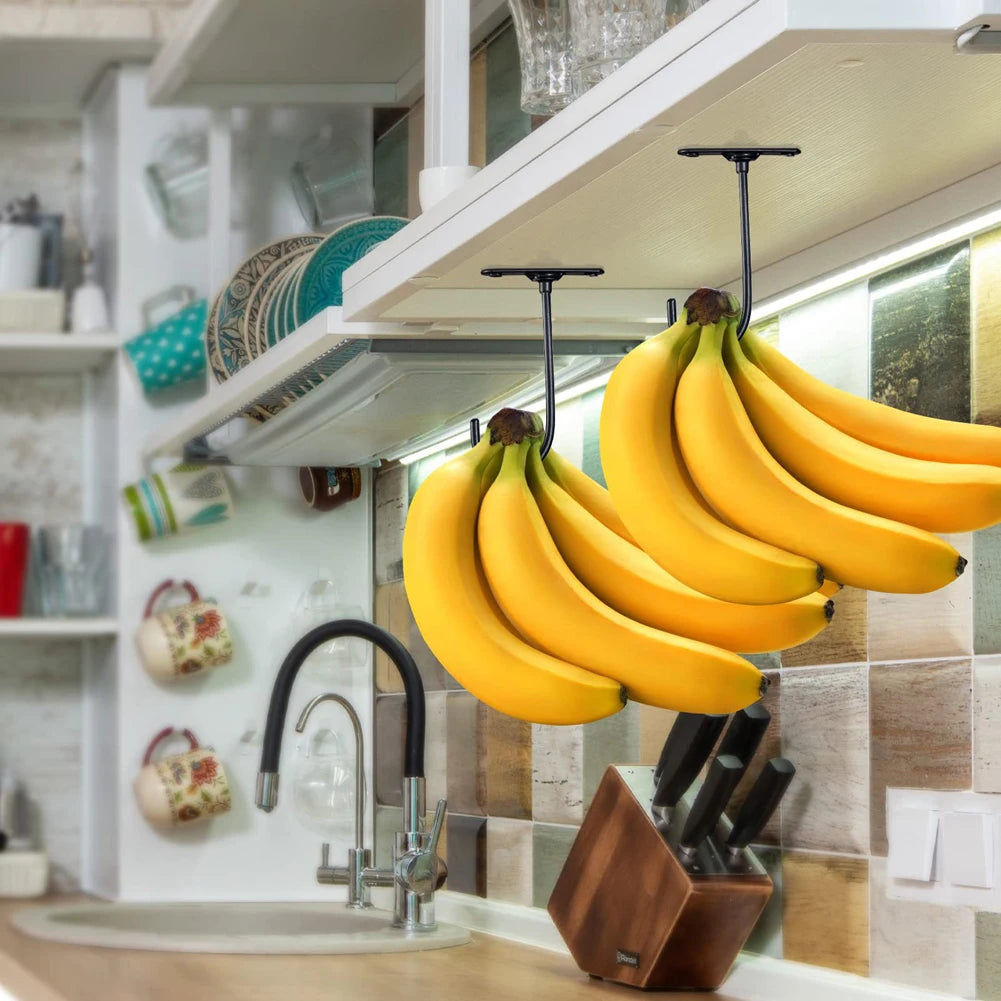 Under Cabinet Banana Hook Hanger Multipurpose Banana Holder
