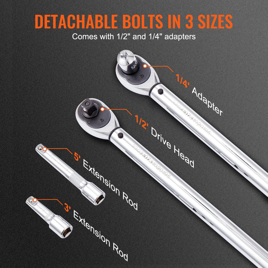 1/2" 1/4" 3/8" Mechanical Torque Wrench Set Precision Pointer l