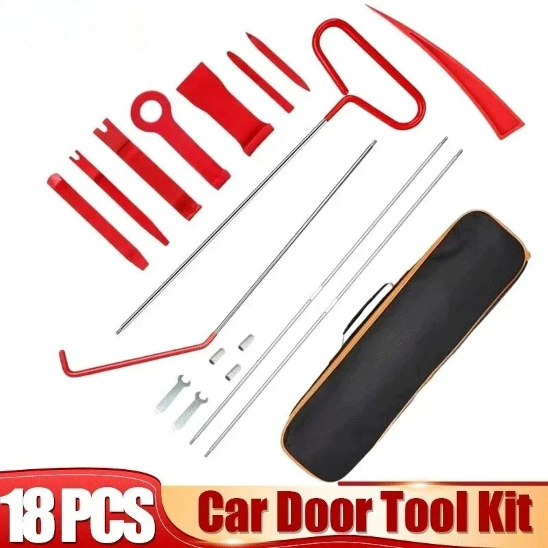18Pc Car Window Door Emergency Open Key Lost Lock Out Unlock Air Wedge Bag Pump