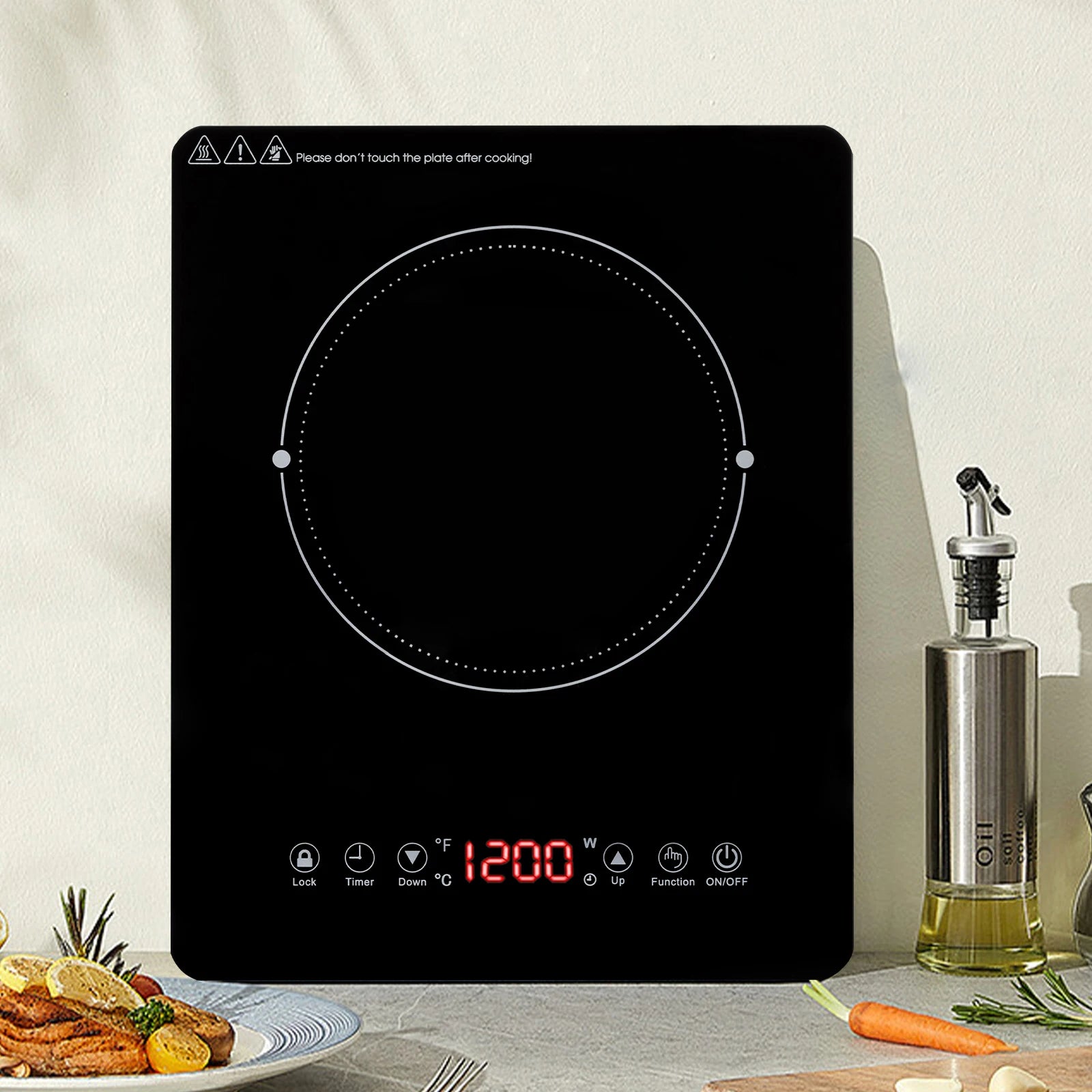 1800W Portable Induction Cooktop w/ Ultra Thin Body
