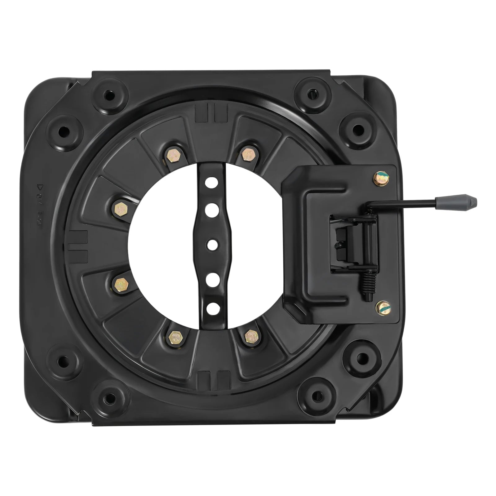 Seat Swivel Base with Handle, 360° Rotatable Heavy Duty Steel Plate