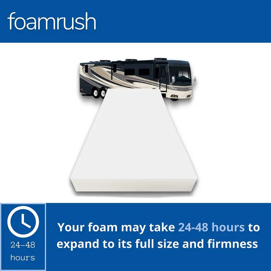 Bunk 28 x 72 High Density 3 " Foam RV Mattress Replacement, Medium Firm, Pressure Relief Support