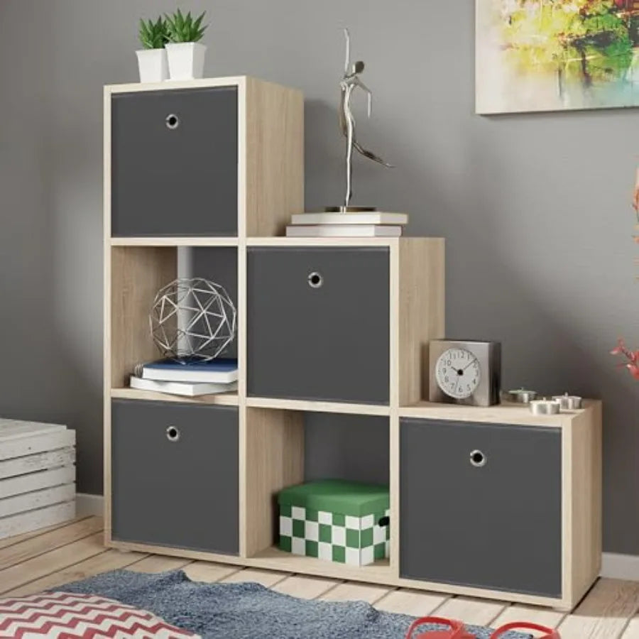Foldable Storage Cubes Bins 11 Inch Cloth Storage Cube Fabric Storage Box Cubes Organizer Baskets with Dual Handles for Home Or