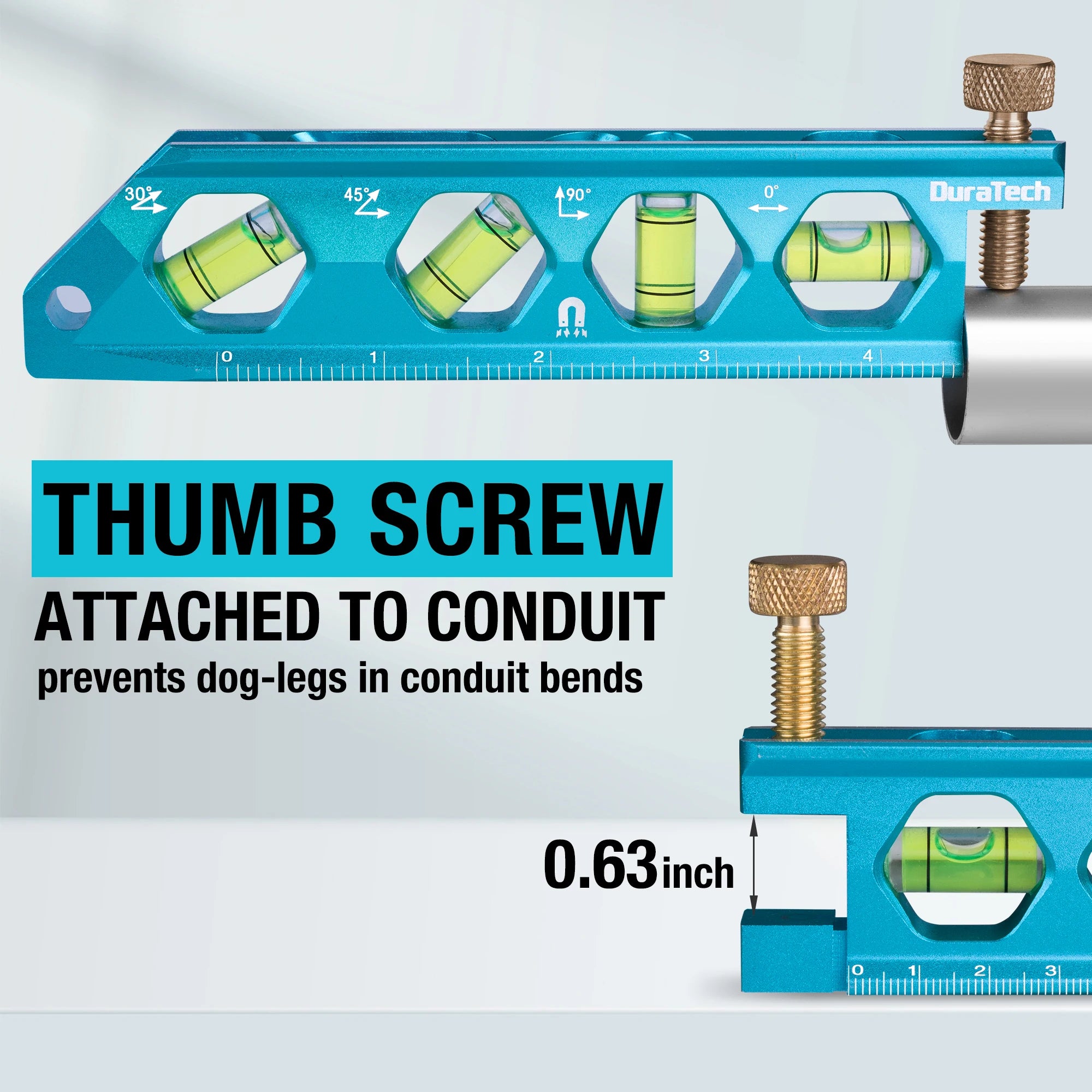 Level Tool Set, Magnetic Torpedo Level Included 2.5", 6.25", 8" Leveler with 0°/30°/45°/90° Bubbles