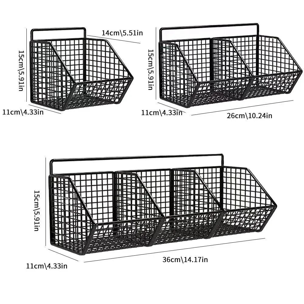 Wall-mounted Kitchen Storage Basket for Ktchen Ingredients