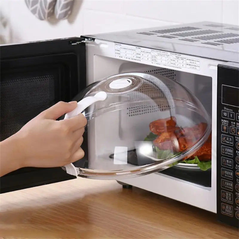 Microwave splash cover, household oven heating cover, handle,