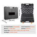 1/2" Drive Impact Socket Set  6 Point Cr-V Alloy Steel for Auto Repair