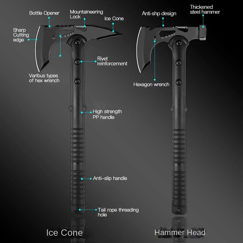Camping Axe Life-saving Axe Fire Axe Multi-function Raw Tools Outdoor Tactical Axe
