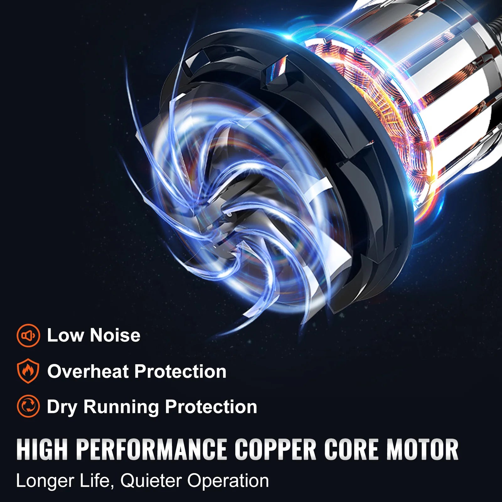 RV Portable Macerator Pump 12V 12GMP Detachable Quick Connection Valve Metal Hose Clamp Power Cord