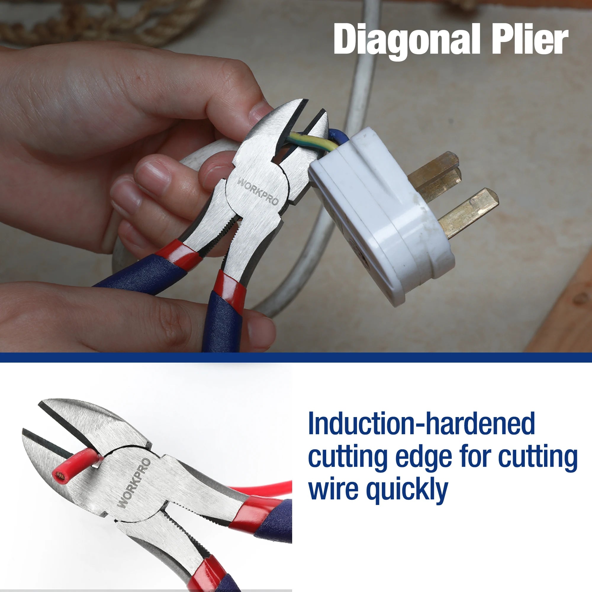 7-piece  Pliers Set with Groove Joint, Long Nose, Slip Joint, Linesman and Diagonal Pliers