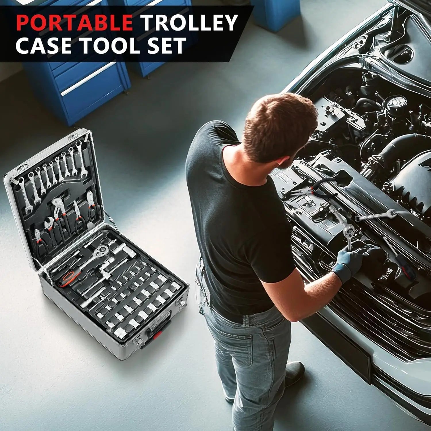 799pcs Tool Set Mechanics Tool kit with Trolley Case