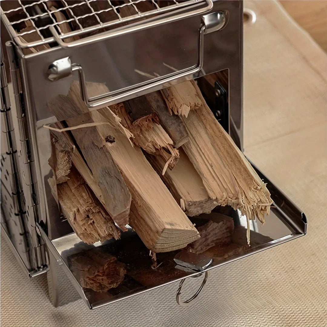 Portable Stainless Steel Firewood Stove Compact And Lightweight
