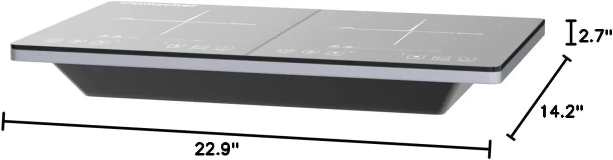 Double Induction Cooktop Induction 2 Burners, 1800W Sensor, drop in style